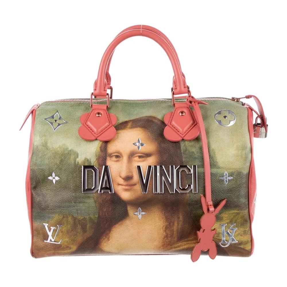 🚨 MAJOR PRICE CUT 🚨 Limited Edition Auth LV Jeff Koons DaVinci Speedy 30